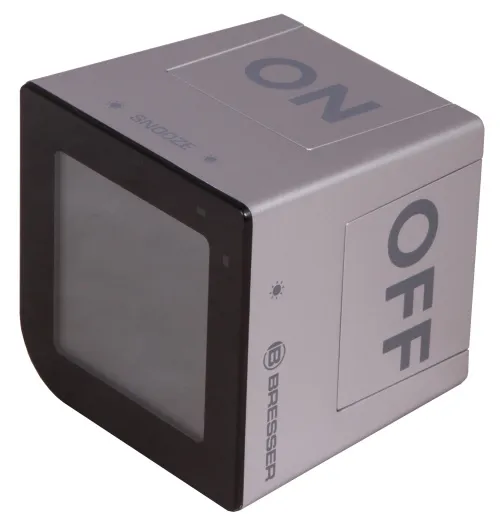 foto Bresser FlipMe Tabletop Alarm Clock, silver,  4