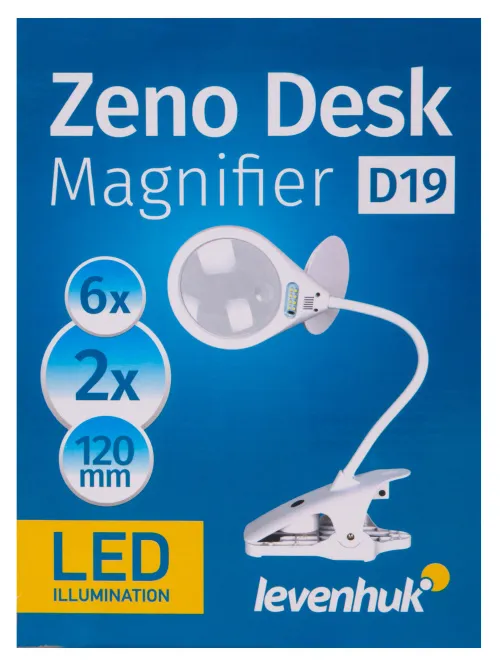fotoğraf Levenhuk Zeno Desk D19 Büyüteç,  12