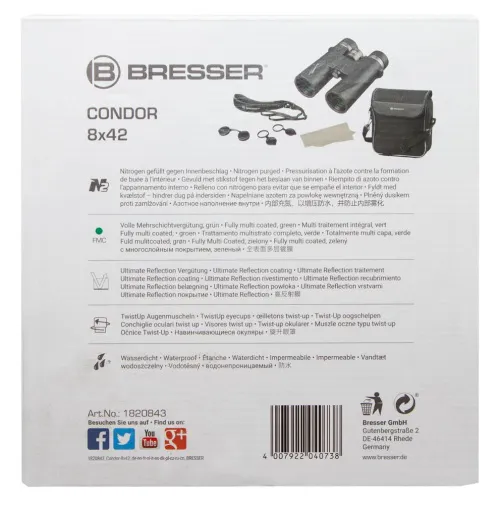 fotoğraf Bresser Condor UR 8x42 Binoculars,  14