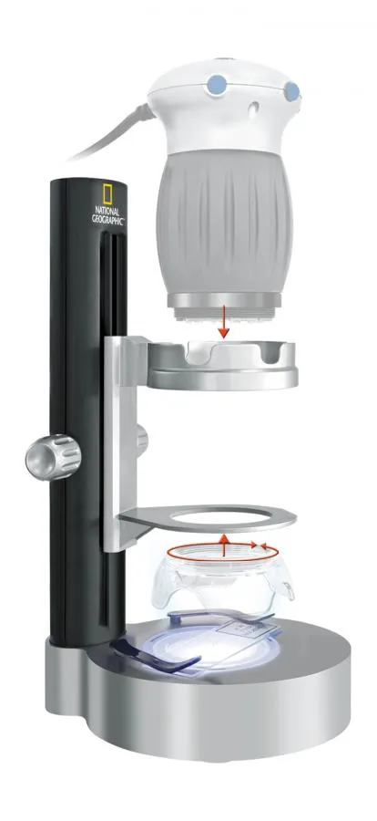 foto Bresser National Geographic Digital USB Microscope with stand,  2