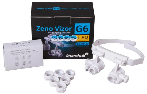 resim Levenhuk Zeno Vizor G6 Büyüteçli Gözlükler,  2