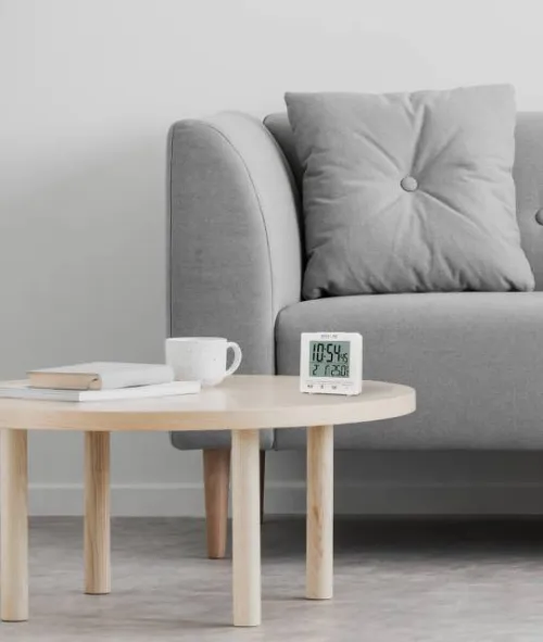 fotoğraf Explore Scientific RC Digital Clock with Indoor Temperature, white,  2