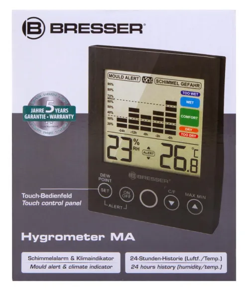 görüntü Bresser Mould Alert Hygrometer, black,  9