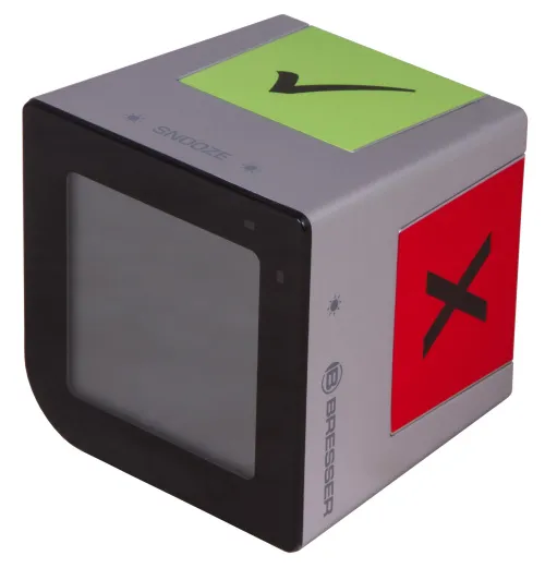 foto Bresser FlipMe Tabletop Alarm Clock, silver,  5