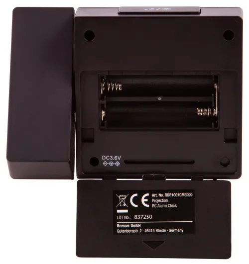 görüntü Explore Scientific RC Digital Projection Clock with Indoor Temperature, black,  13