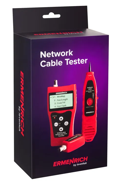 foto Ermenrich NetGeeks NP30 Ağ Kablosu Test Cihazı,  12