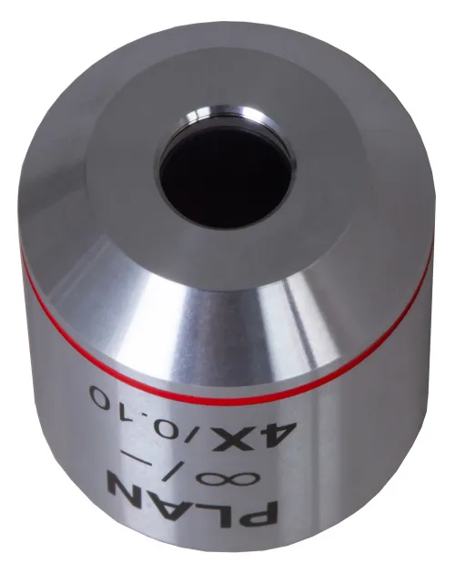 fotoğraf Levenhuk MED 4x Sonsuzluk Düzeltimli Plan Akromatik Objektif,  4