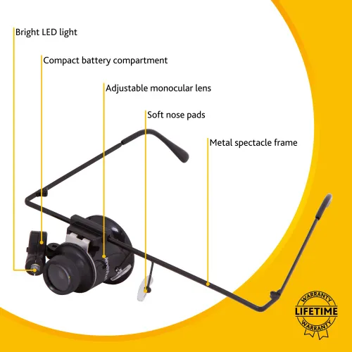 foto Levenhuk Zeno Vizor G1 Büyüteçli Gözlükler,  10