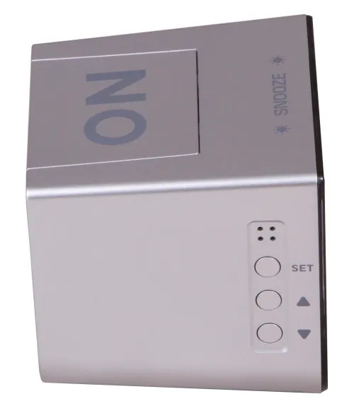 foto Bresser FlipMe Tabletop Alarm Clock, silver,  6