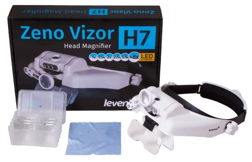fotoğraf Levenhuk Zeno Vizor H7 Baş Büyüteci,  2