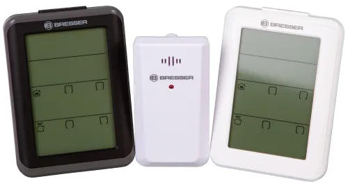 resim Bresser MyClimate Thermo/Hygrometer Clock, white,  2