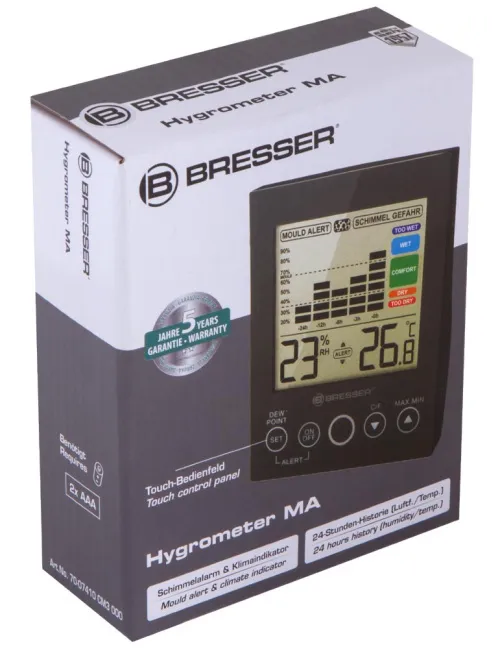 görüntü Bresser Mould Alert Hygrometer, black,  8