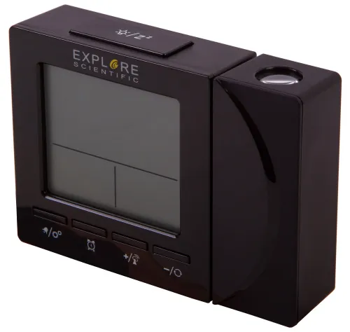 görüntü Explore Scientific RC Digital Projection Clock with Indoor Temperature, black,  8