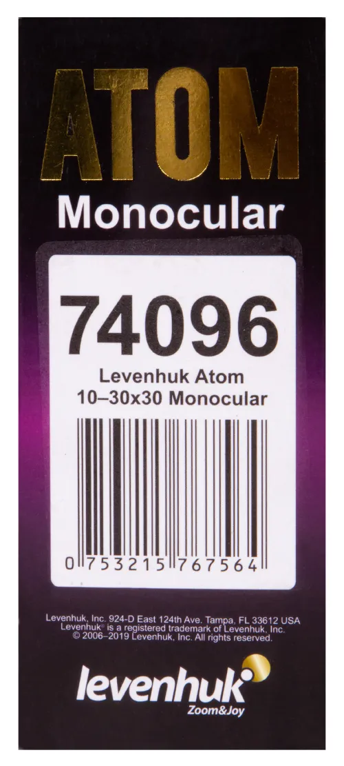 foto Levenhuk Atom 10–30x30 Monoküler,  14