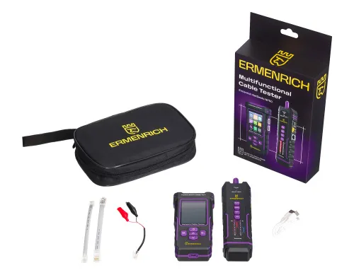 fotoğraf Ermenrich NetGeeks NP50 Çok İşlevli Kablo Test Cihazı,  2