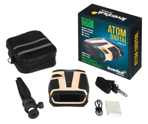 resim Levenhuk Atom Digital DNB300 Gece Görüş Dürbünleri,  2