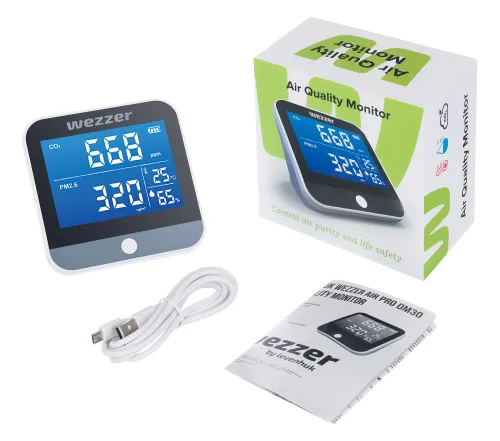 resim Levenhuk Wezzer Air PRO DM30 Hava Kalitesi Monitörü,  2