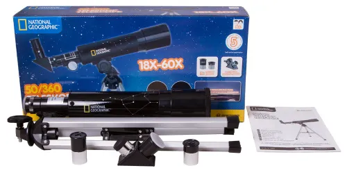 foto Bresser National Geographic 50/360 AZ Telescope,  7