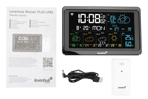 resim Levenhuk Wezzer PLUS LP80 Hava Durumu İstasyonu,  3