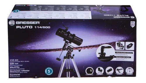 resim Bresser Pluto 114/500 EQ Telescope,  9