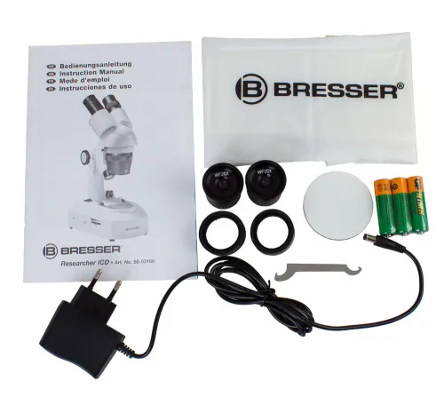 foto Bresser Researcher ICD LED 20–80x Microscope,  10