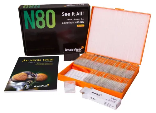 resim Levenhuk N80 NG “Her şeyi görün” Slayt Seti,  2