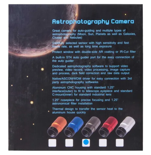 görüntü Bresser Full HD Deep-Sky Camera and Guider 1.25",  8