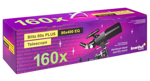 görüntü Levenhuk Blitz 80s PLUS Teleskop,  12