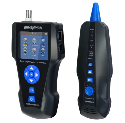 resim Ermenrich NetGeeks NL80 Kablo Uzunluğu Test Cihazı,  4