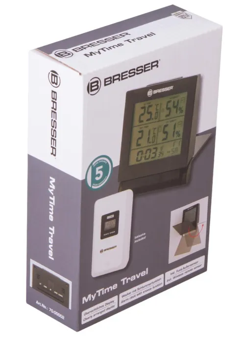fotoğraf Bresser MyTime Travel Alarm Clock Weather Station,  10