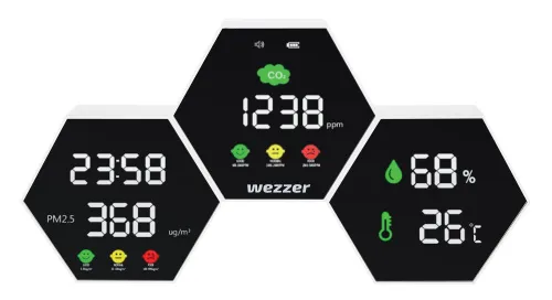 foto Levenhuk Wezzer Air PRO DM50 Hava Kalitesi Monitörü,  4