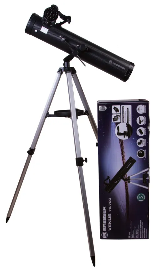 foto Bresser Venus 76/700 Telescope with smartphone adapter,  12