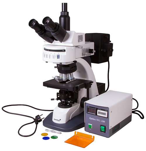 görüntü Levenhuk MED PRO 600 Fluo Mikroskop