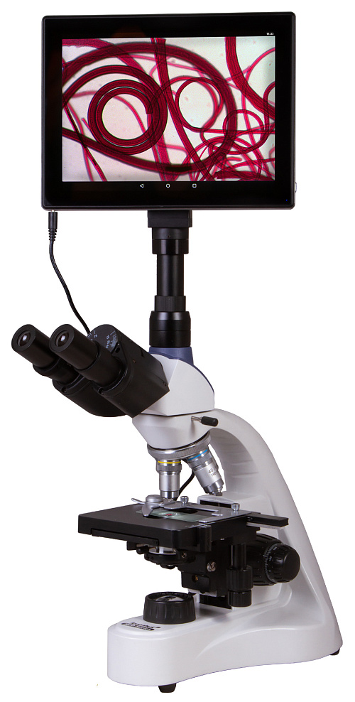 foto Levenhuk MED D10T LCD Dijital Trinoküler Mikroskop