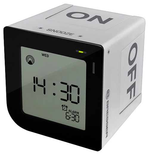 foto Bresser FlipMe Tabletop Alarm Clock, silver