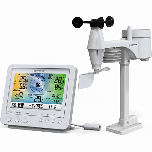 fotoğraf Bresser 5-in-1 Wi-Fi Weather Station with Colour Display, white